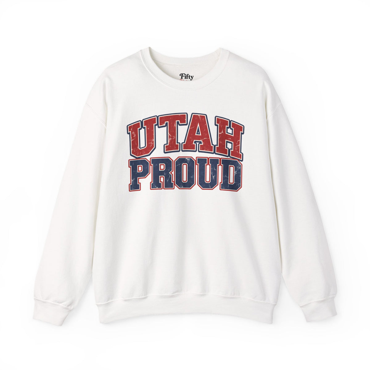 Utah Proud Unisex Crewneck Sweatshirt State Name Graphic