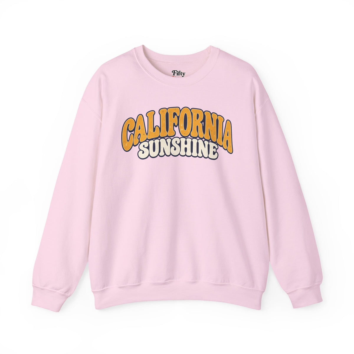 California Sunshine Unisex Crewneck Sweatshirt State Name Graphic