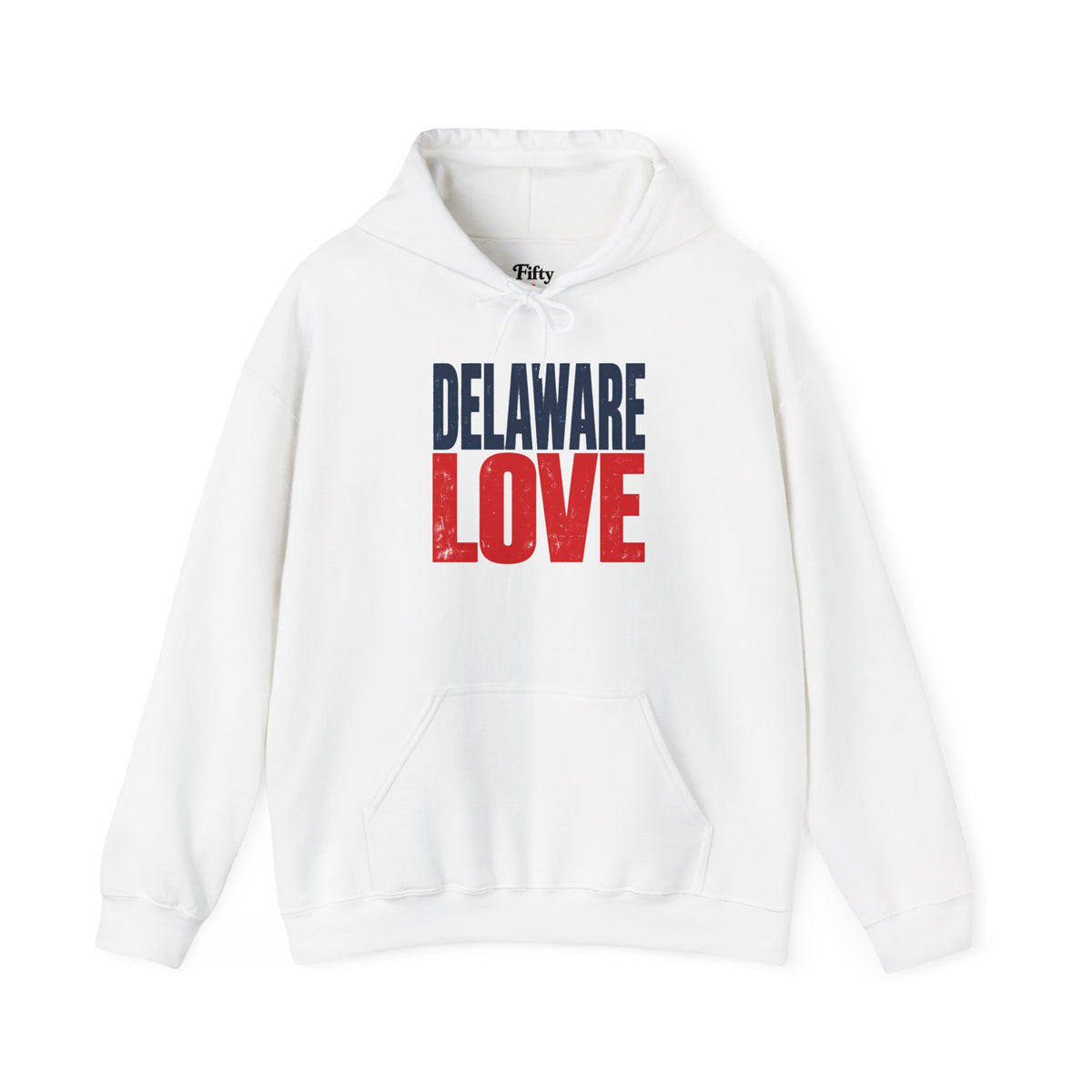 Delaware Love Unisex Hoodie State Name Graphic