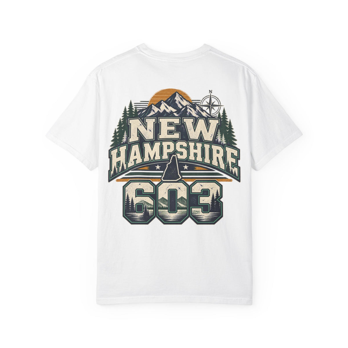 New Hampshire 603 Unisex Comfort Color 1717 Streetwear Graphic Tee