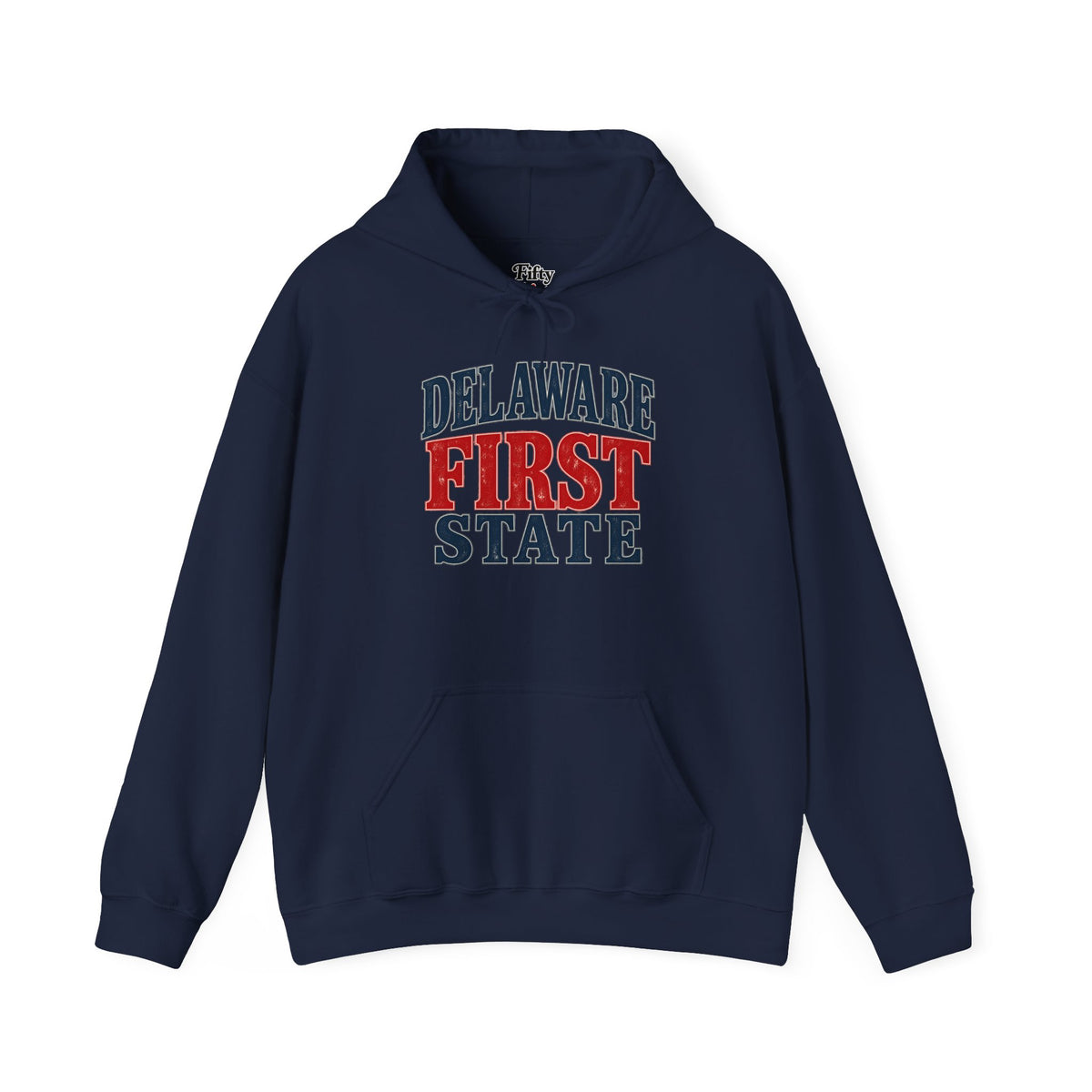 Delaware First State Unisex Hoodie State Name Graphic