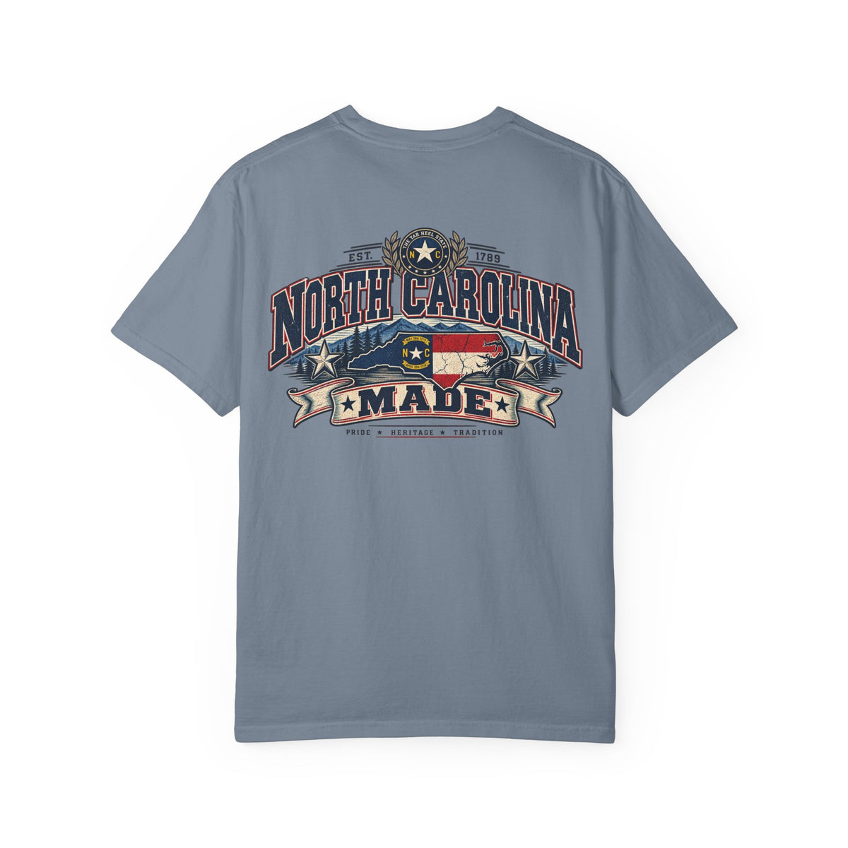 North Carolina Made Unisex Comfort Color 1717 Streetwear Graphic Tee
