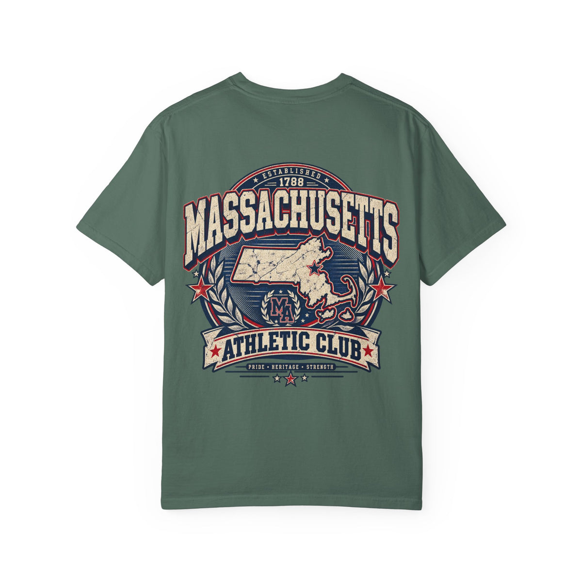 Massachusetts Athletic Club Unisex Comfort Color 1717 Streetwear Graphic Tee