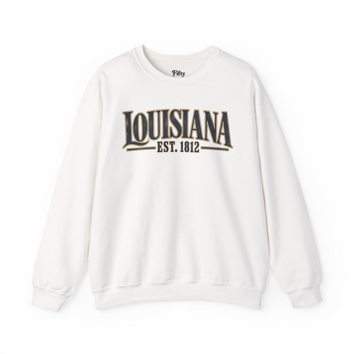 Louisiana Est 1812 Unisex Crewneck Sweatshirt State Name Graphic