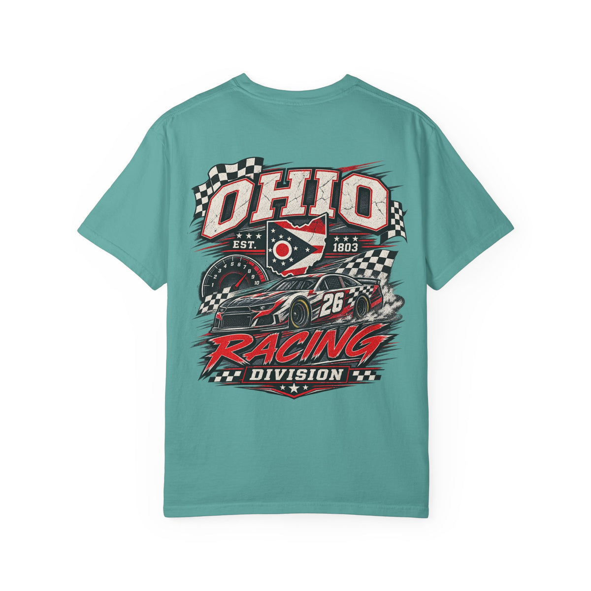 Ohio Racing Division Unisex Comfort Color 1717 Streetwear Graphic Tee