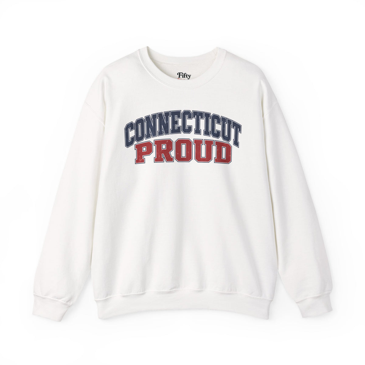 Connecticut Proud Unisex Crewneck Sweatshirt State Name Graphic
