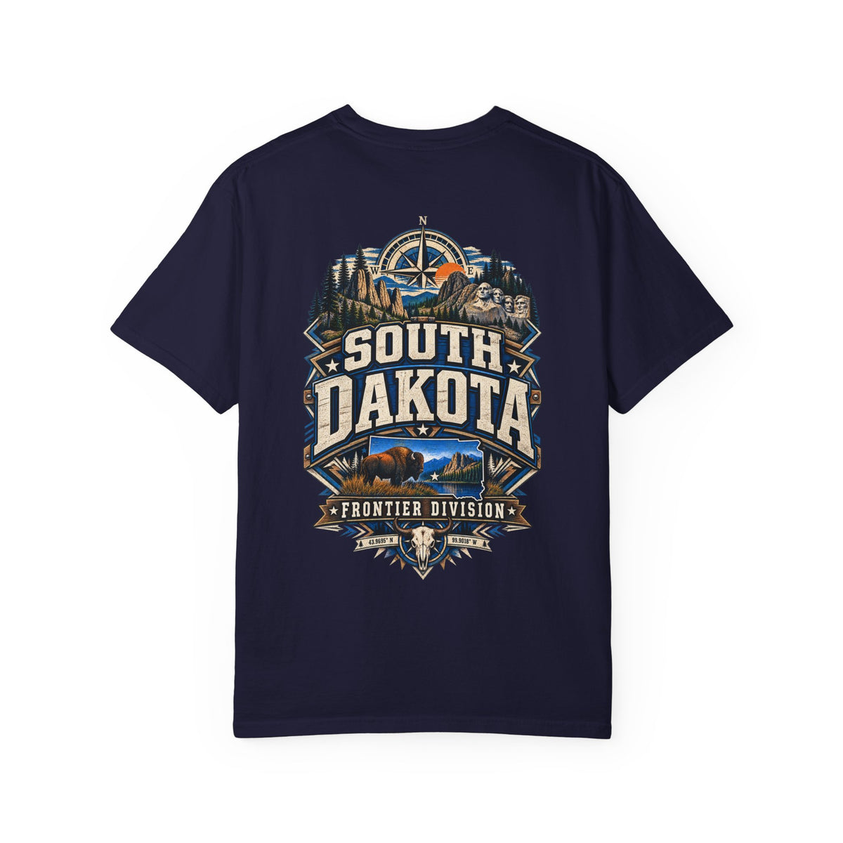South Dakota Frontier Division Unisex Comfort Color 1717 Streetwear Graphic Tee