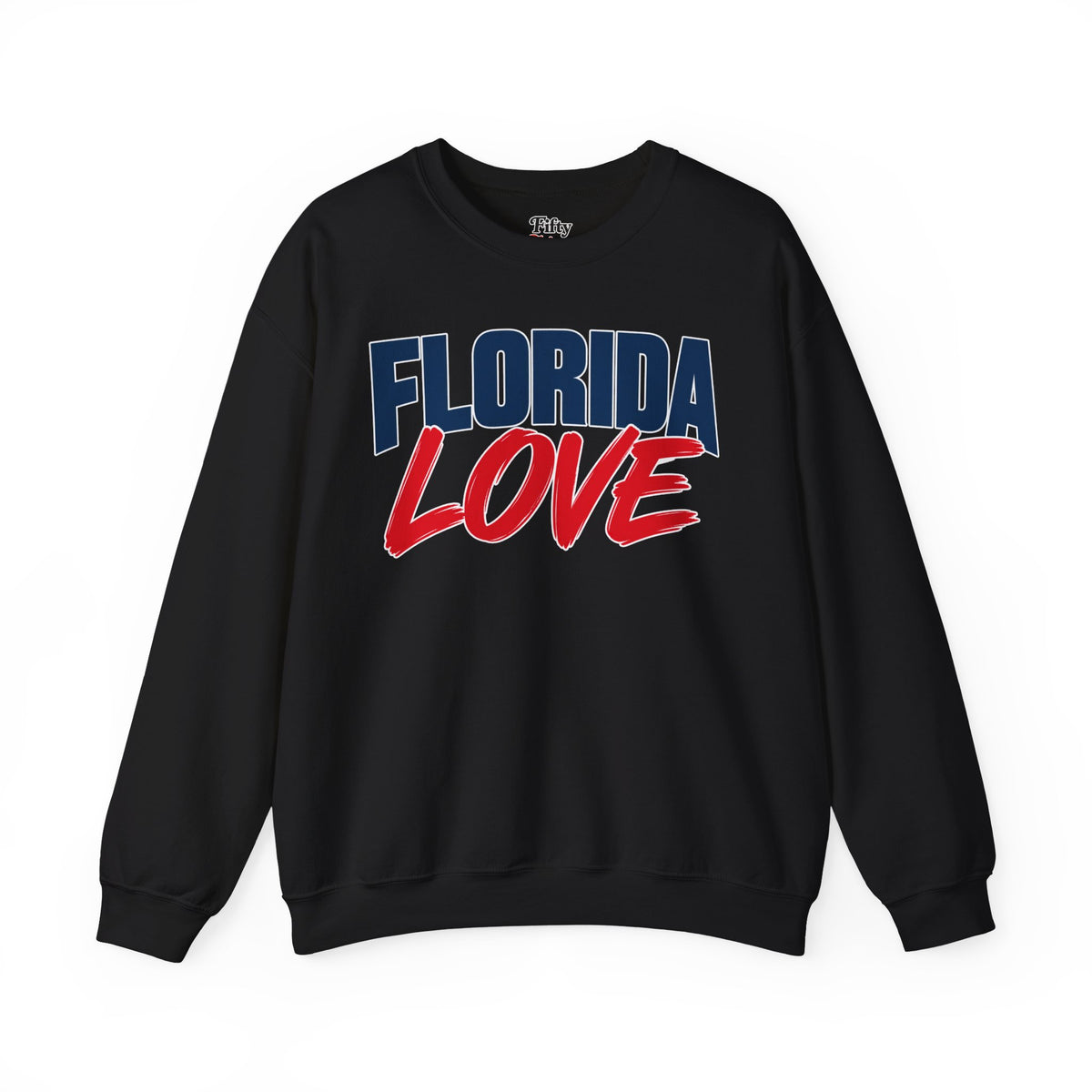 Florida Love Unisex Crewneck Sweatshirt State Name Graphic