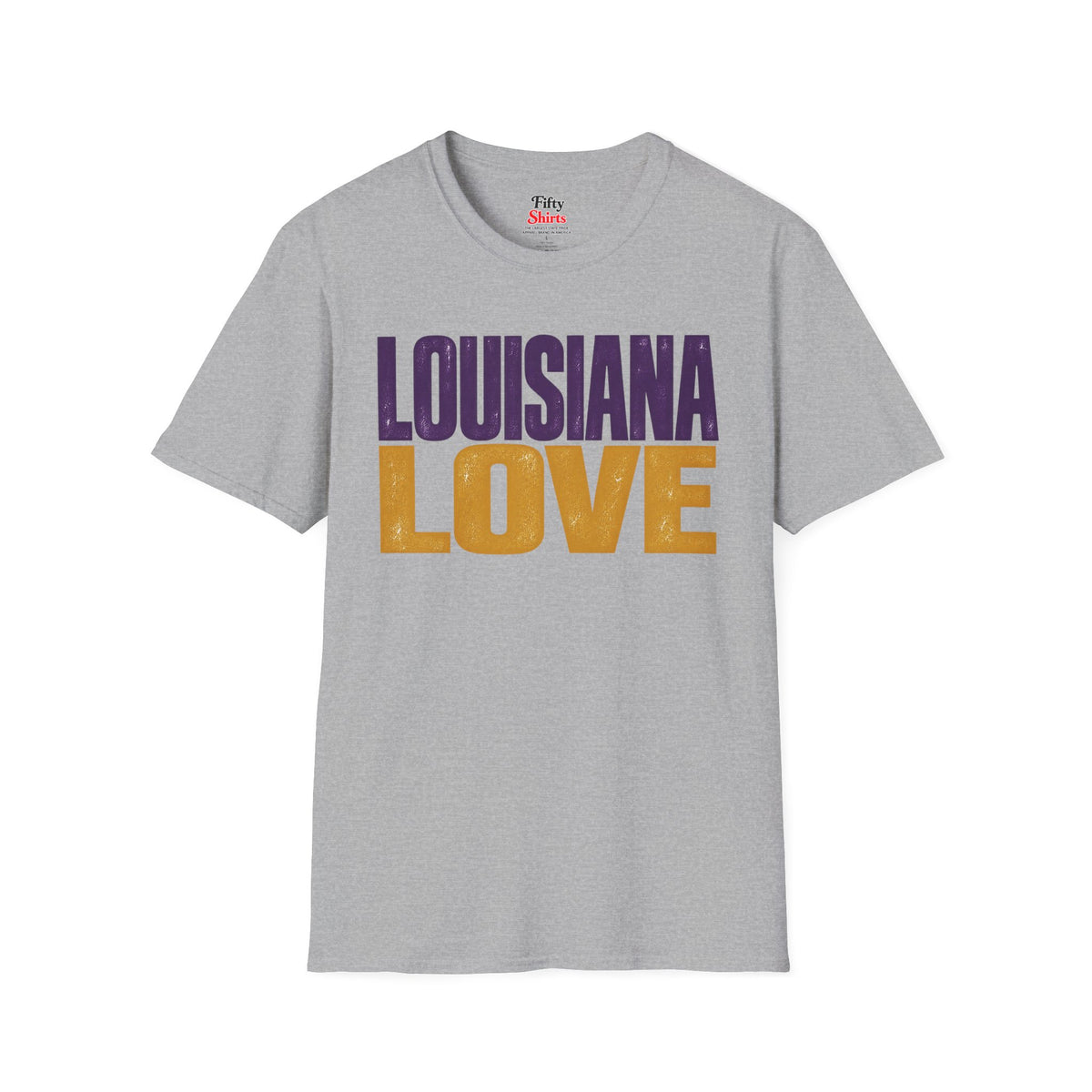 Louisiana Love Unisex Softstyle T Shirt State Name Graphic Tee
