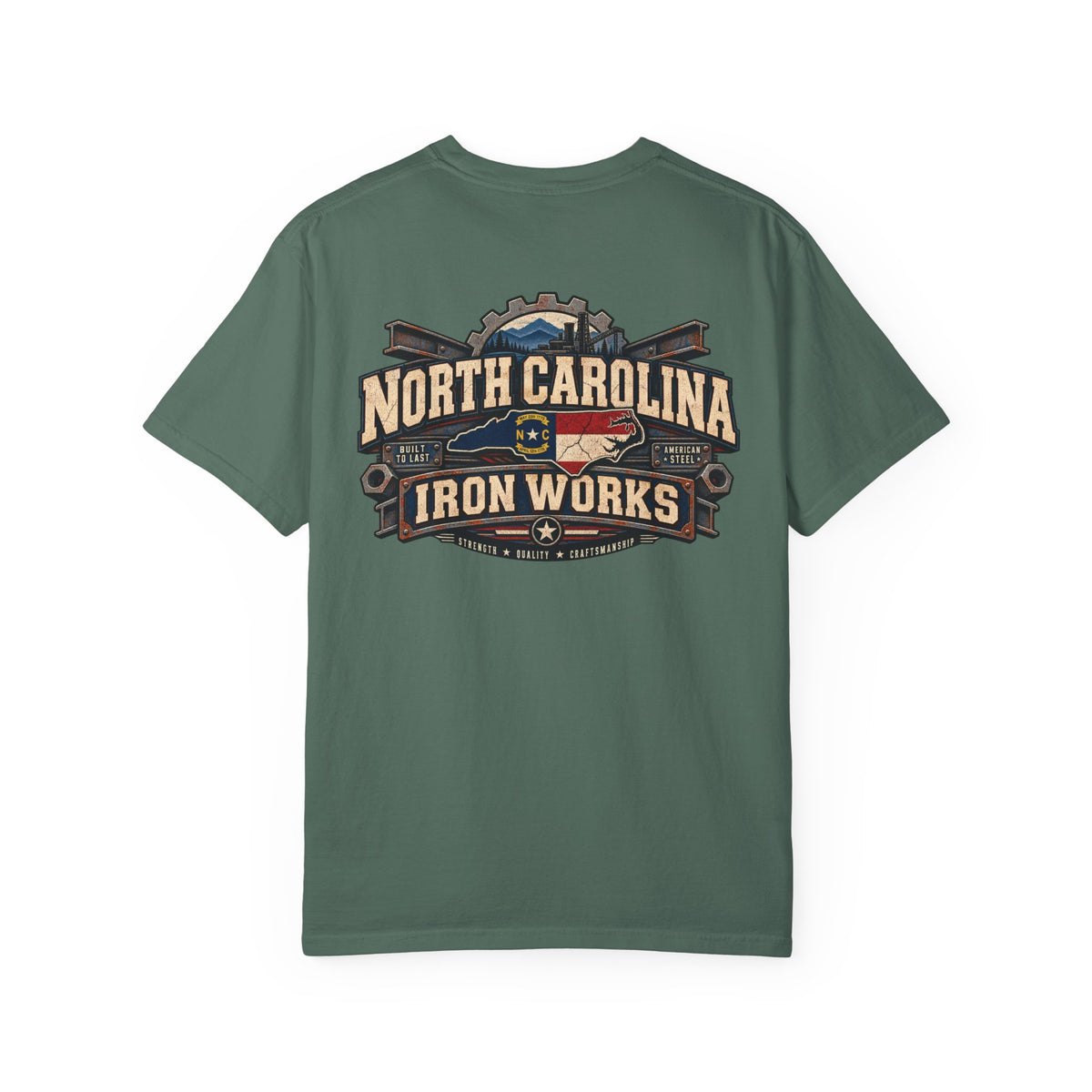 North Carolina Iron Works Unisex Comfort Color 1717 Streetwear Graphic Tee