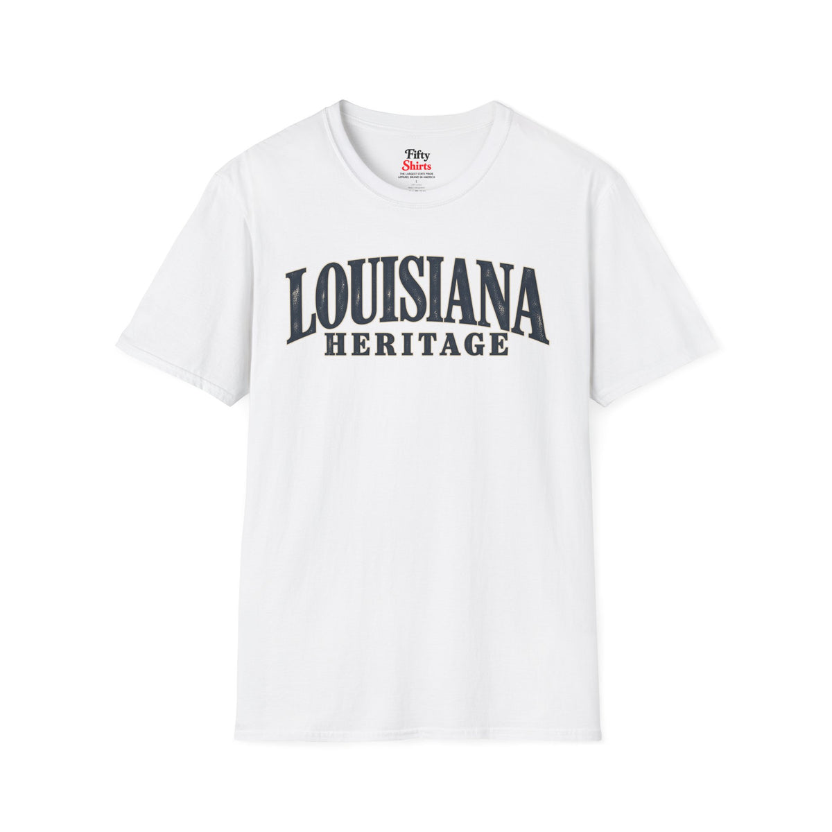 Louisiana Heritage Unisex Softstyle T Shirt State Name Graphic Tee