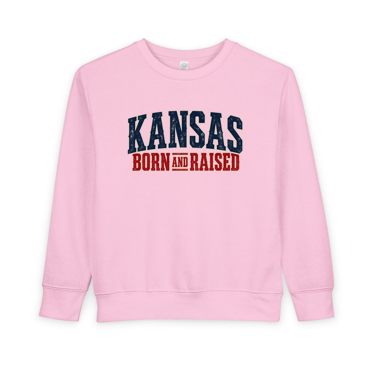 Kansas Born and Raised Western Heritage Unisex Toddler Sweatshirt