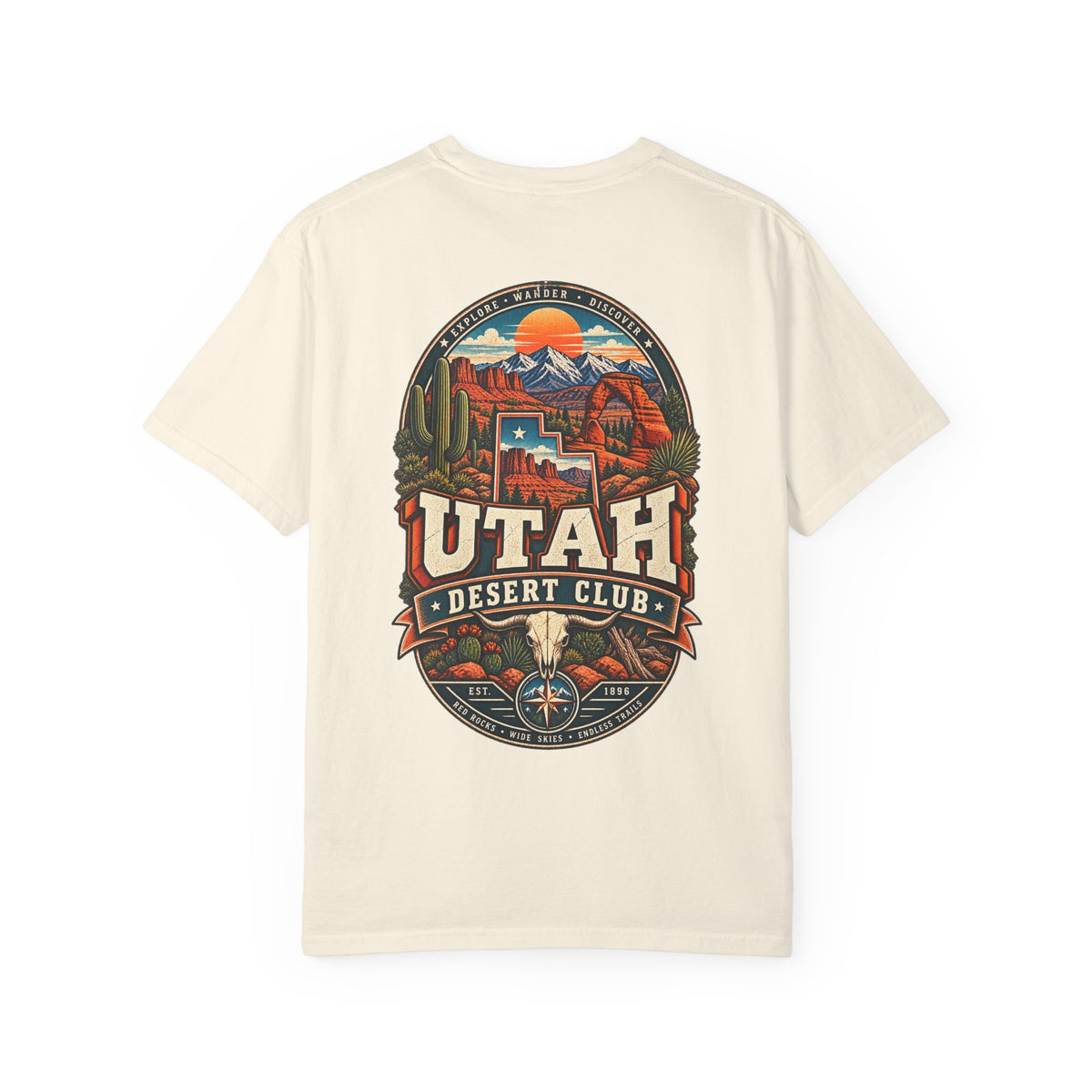 Utah Desert Club Unisex Comfort Color 1717 Streetwear Graphic Tee