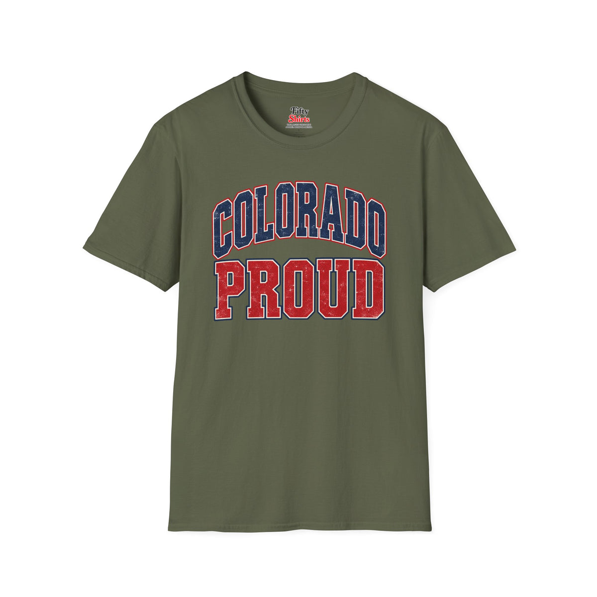 Colorado Proud Unisex Softstyle T Shirt State Name Graphic Tee