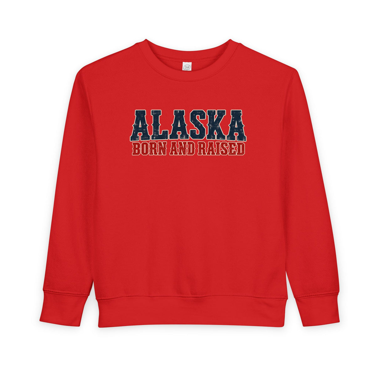Alaska Born and Raised Western Bold Unisex Toddler Sweatshirt