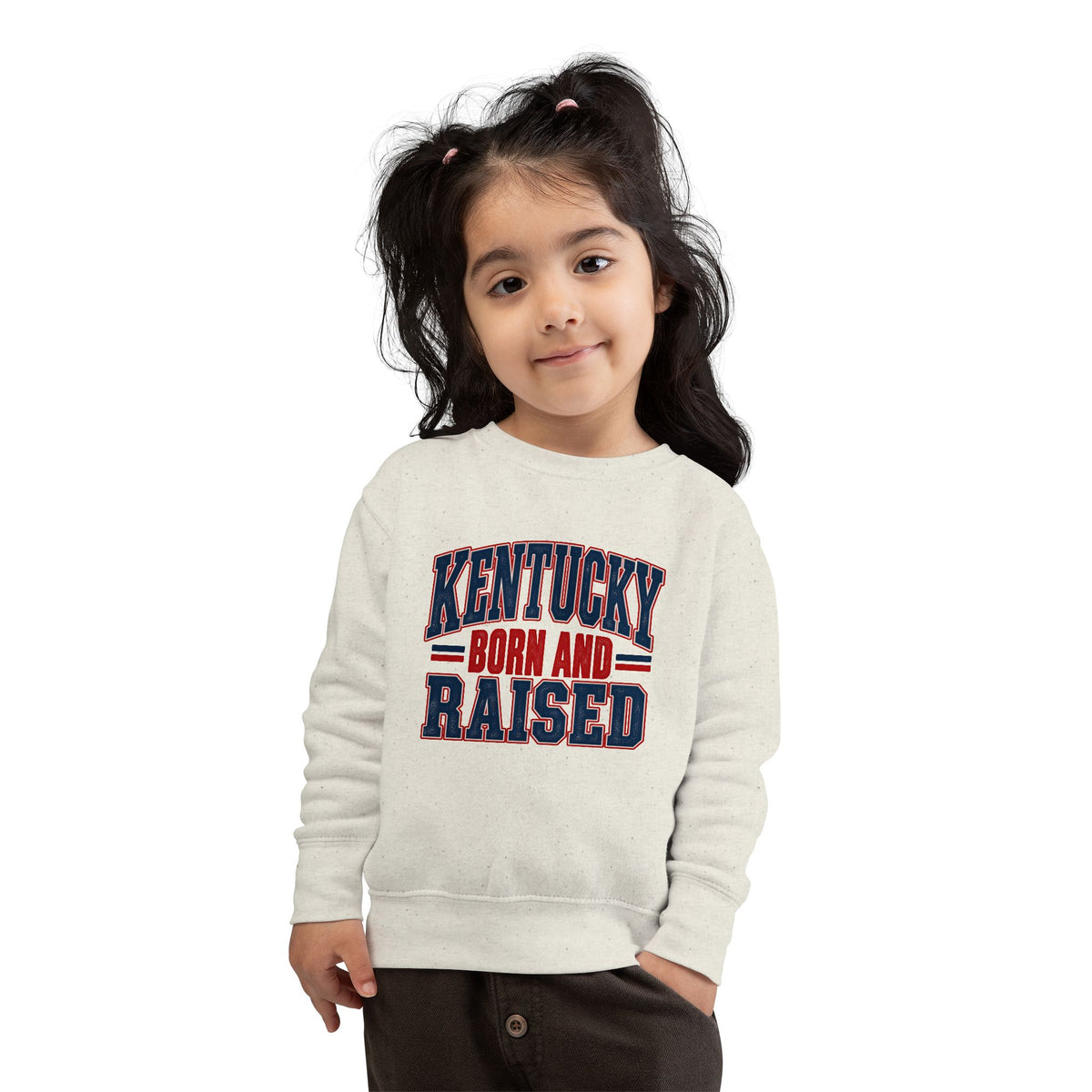 Kentucky Born and Raised Timeless Heritage Unisex Toddler Sweatshirt