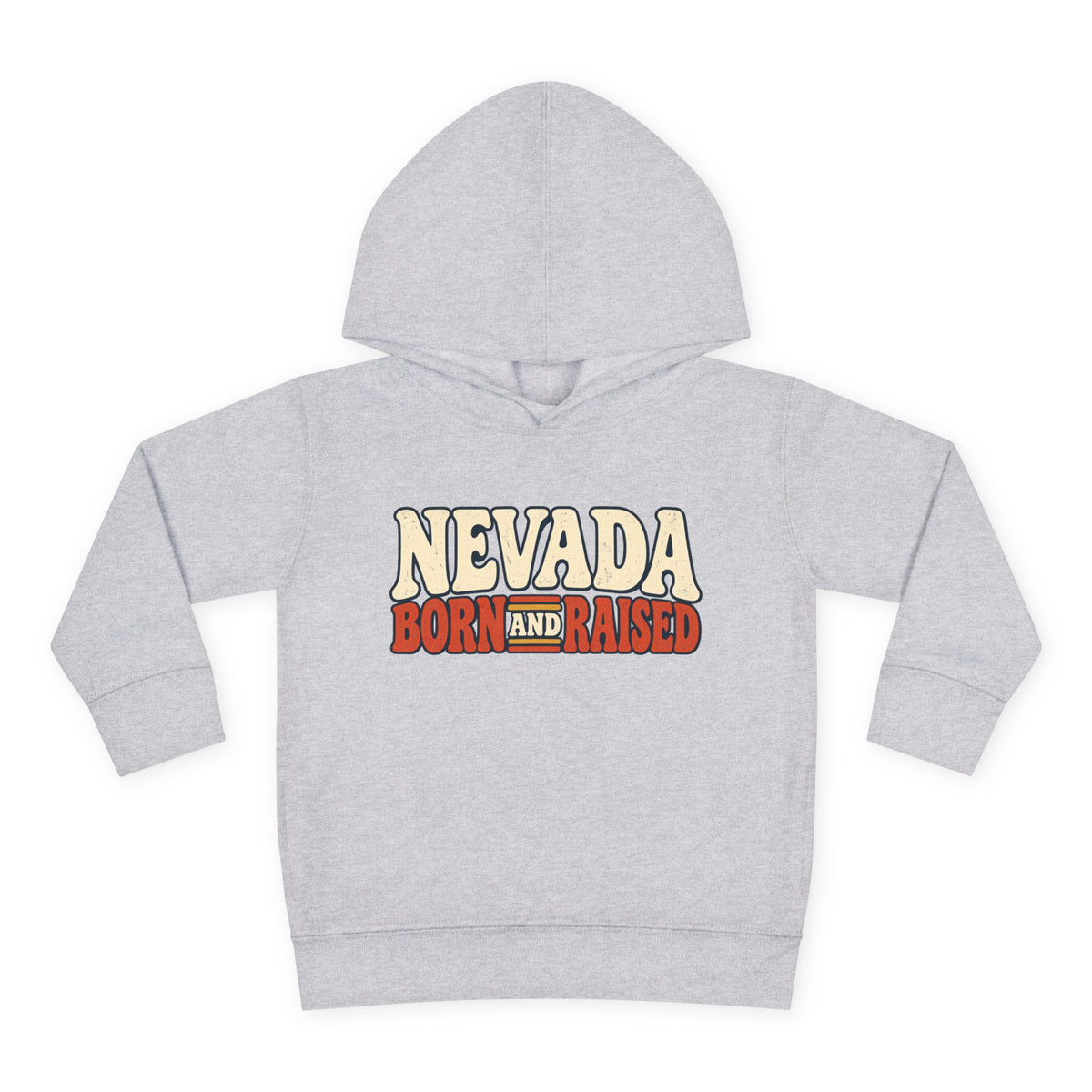 Nevada Born and Raised Retro 1970s Desert Unisex Toddler Pullover Fleece Hoodie