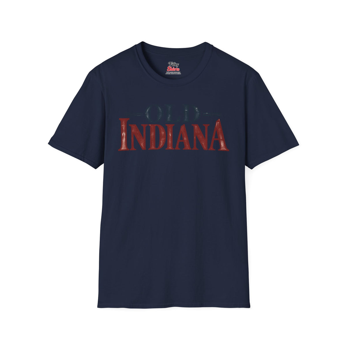 Old Indiana Unisex Softstyle T Shirt State Name Graphic Tee