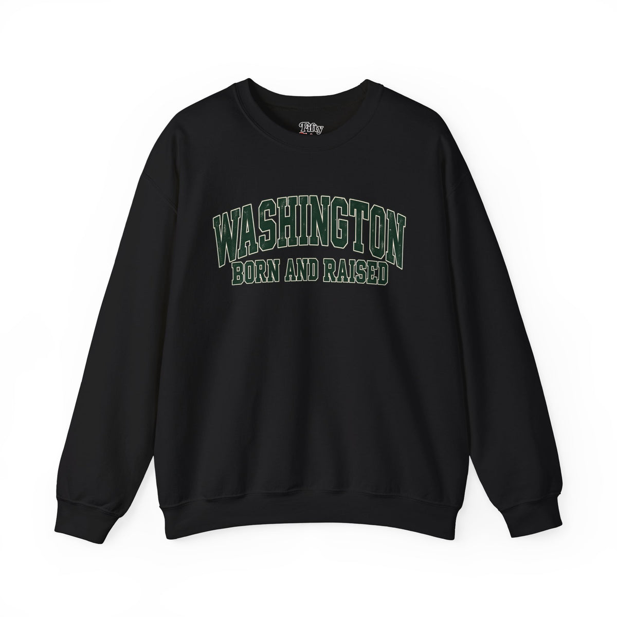 Washington Born and Raised Classic Collegiate Unisex Sweatshirt Graphic