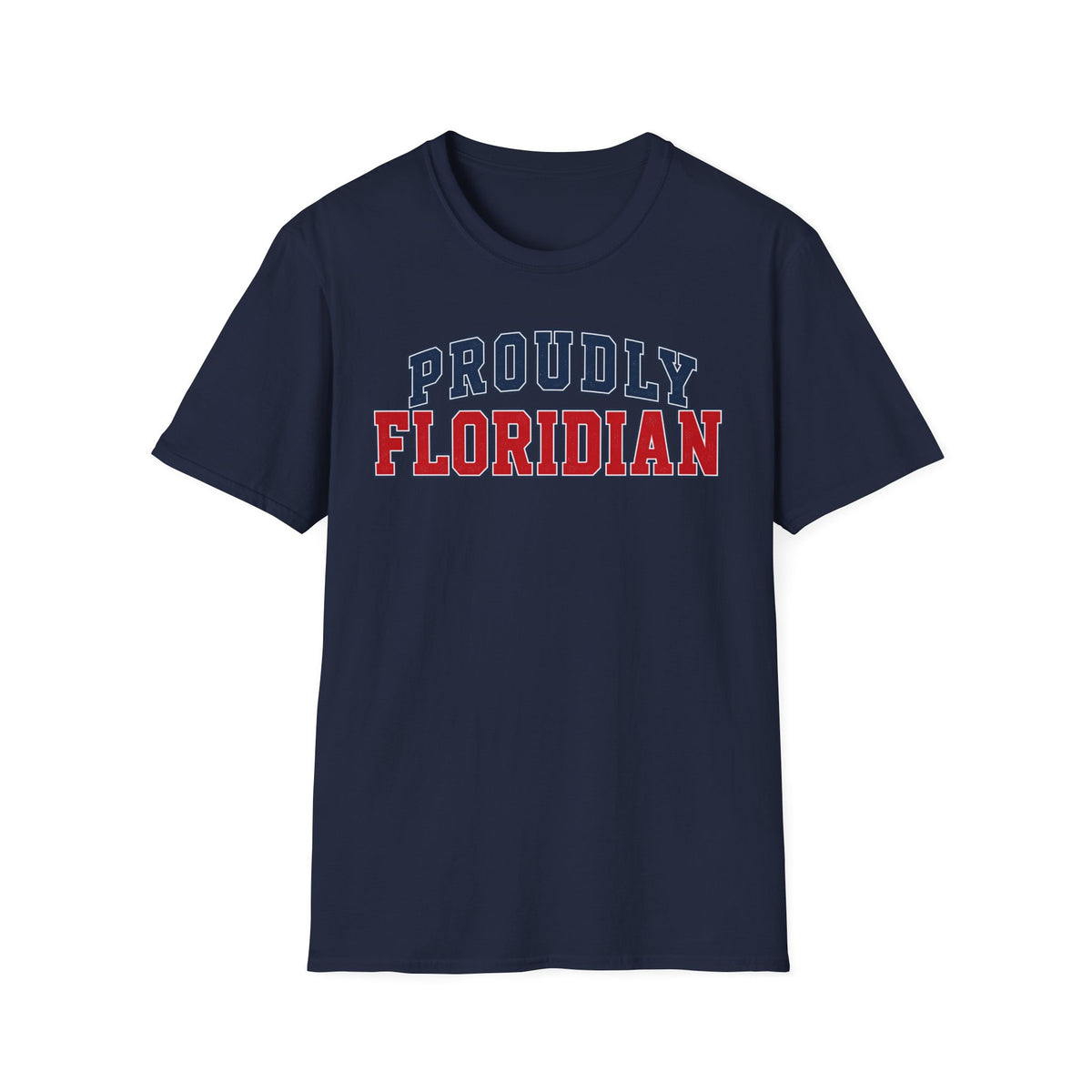 Proudly Floridian Florida Unisex Softstyle T Shirt State Name Graphic Tee