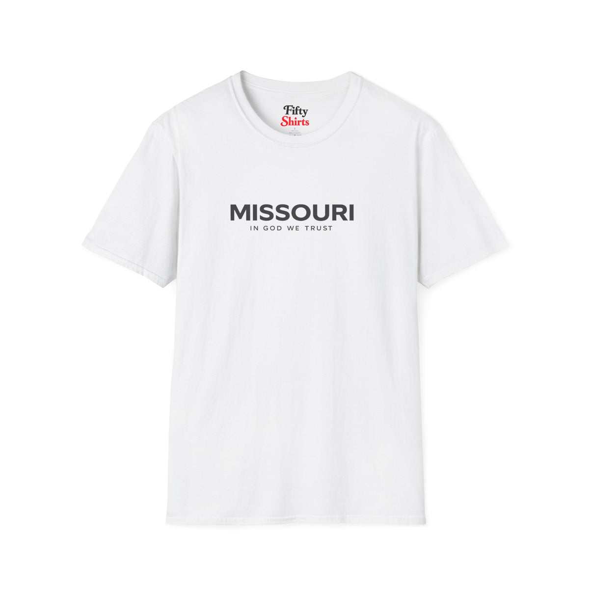 Missouri All State In God We Trust Front Design Unisex Everyday Tee