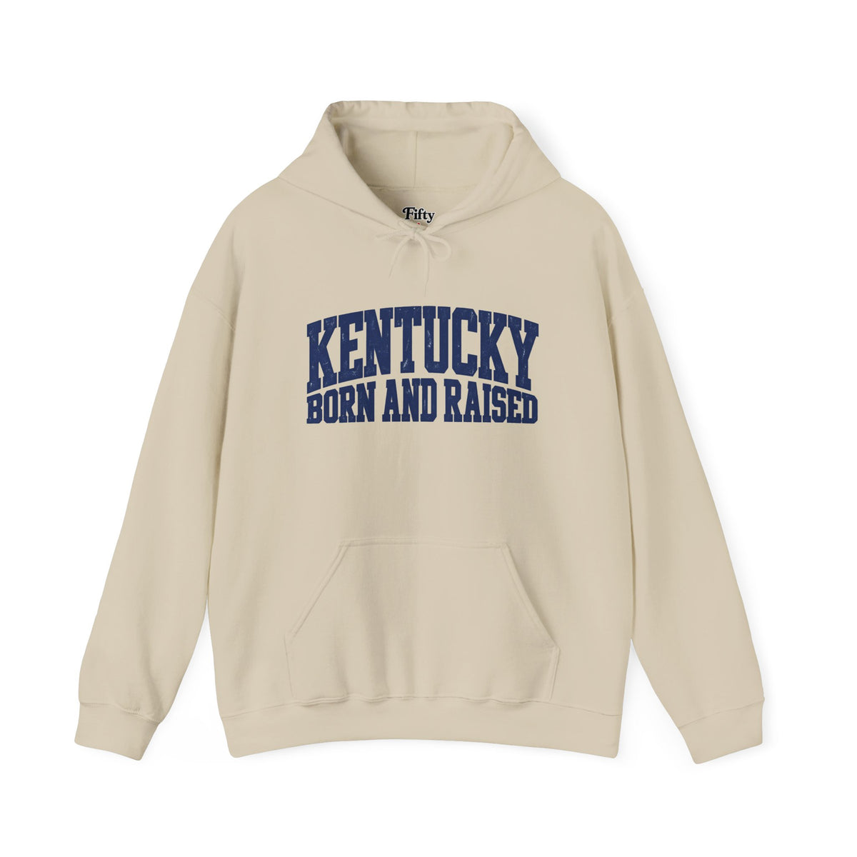 Kentucky Born and Raised Bold Athletic Unisex Hoodie Graphic