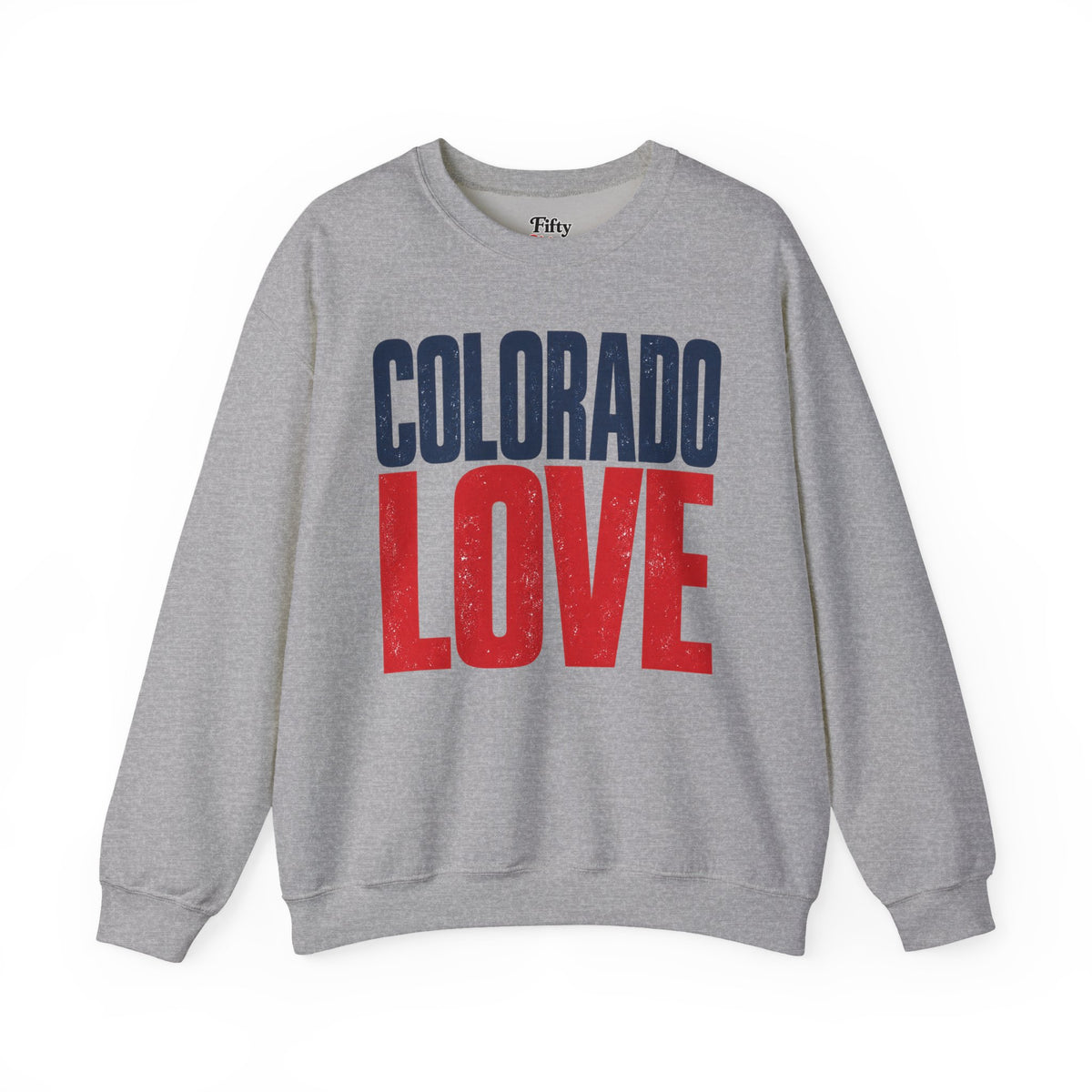 Colorado Love Unisex Crewneck Sweatshirt State Name Graphic