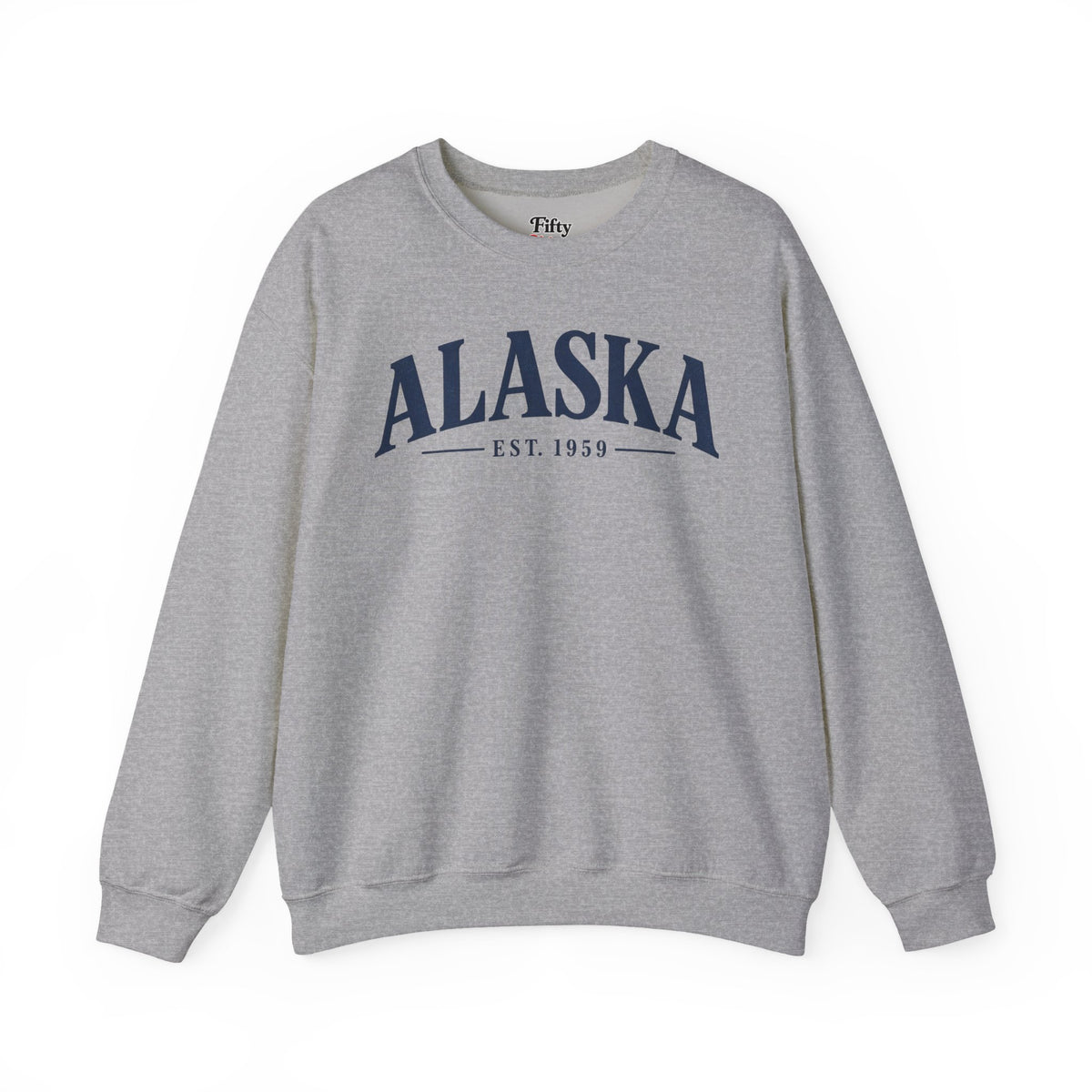 Alaska Est 1959 Unisex Crewneck Sweatshirt State Name Graphic