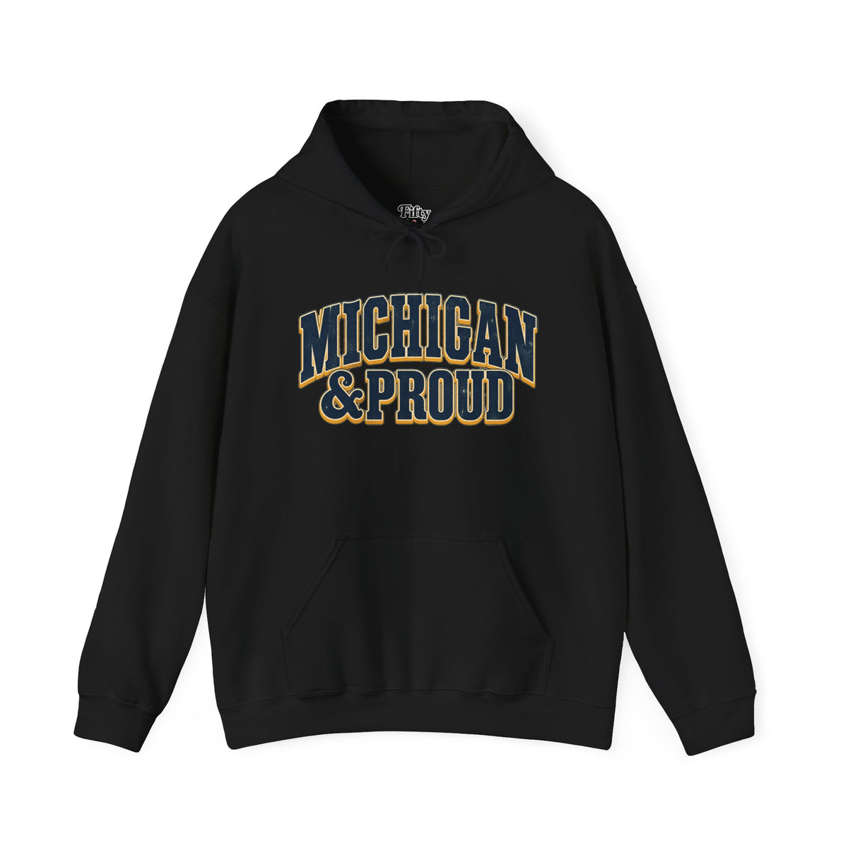 Michigan and Proud Unisex Hoodie State Name Graphic
