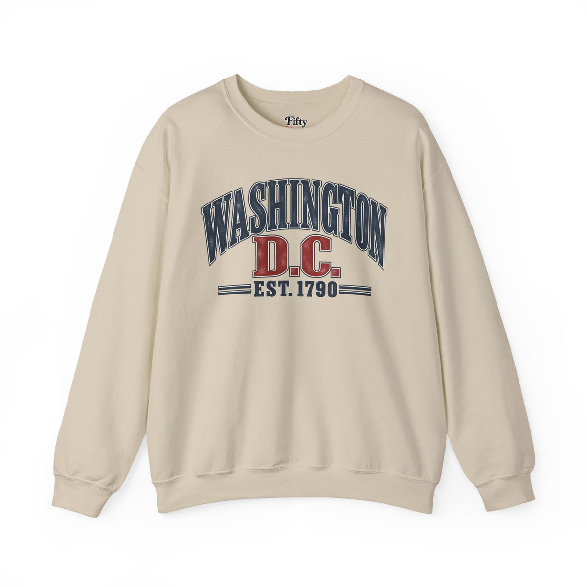 Washington DC Est 1790 Unisex Crewneck Sweatshirt State Name Graphic