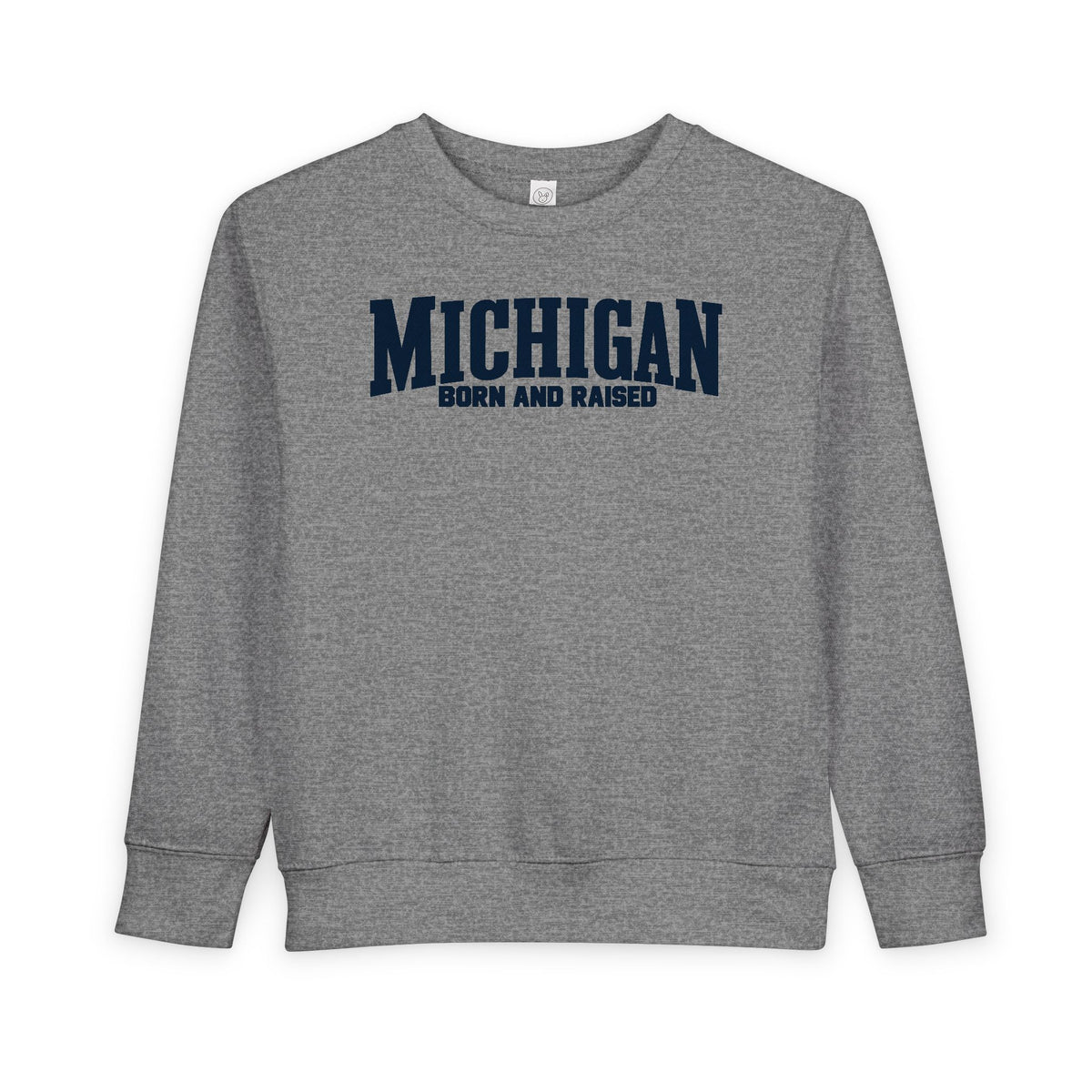 Michigan Born and Raised Classic Americana Unisex Toddler Sweatshirt