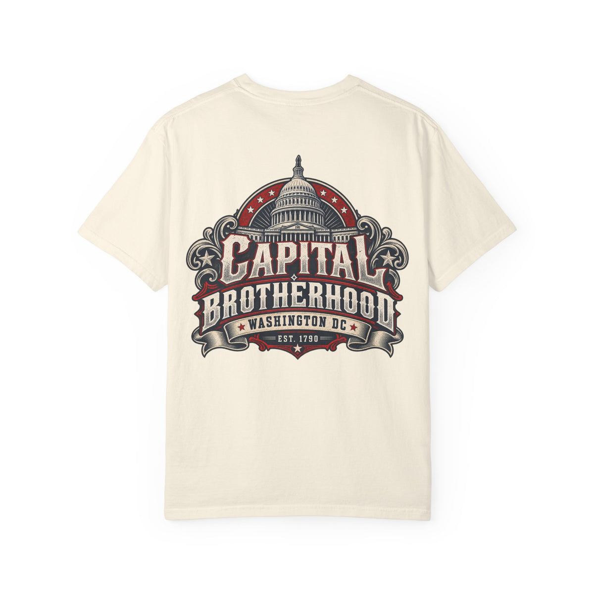 Washington DC Capital Brotherhood Unisex Comfort Color 1717 Streetwear Graphic Tee