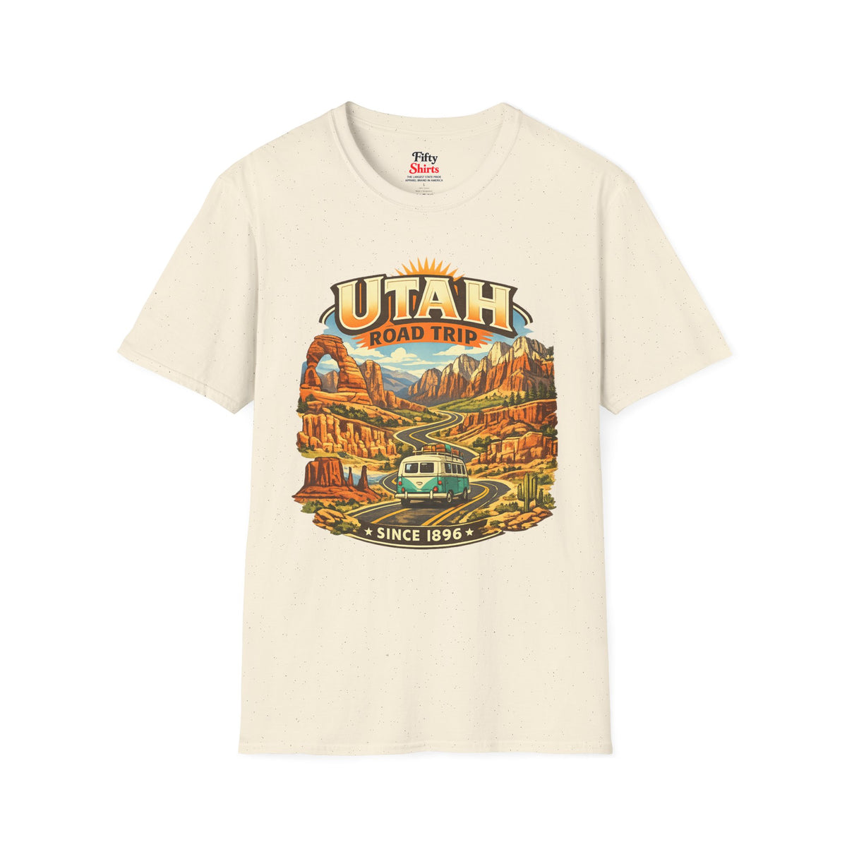 Utah Road Trip Unisex Softstyle T Shirt State Pride Graphic Tee Collections FS03