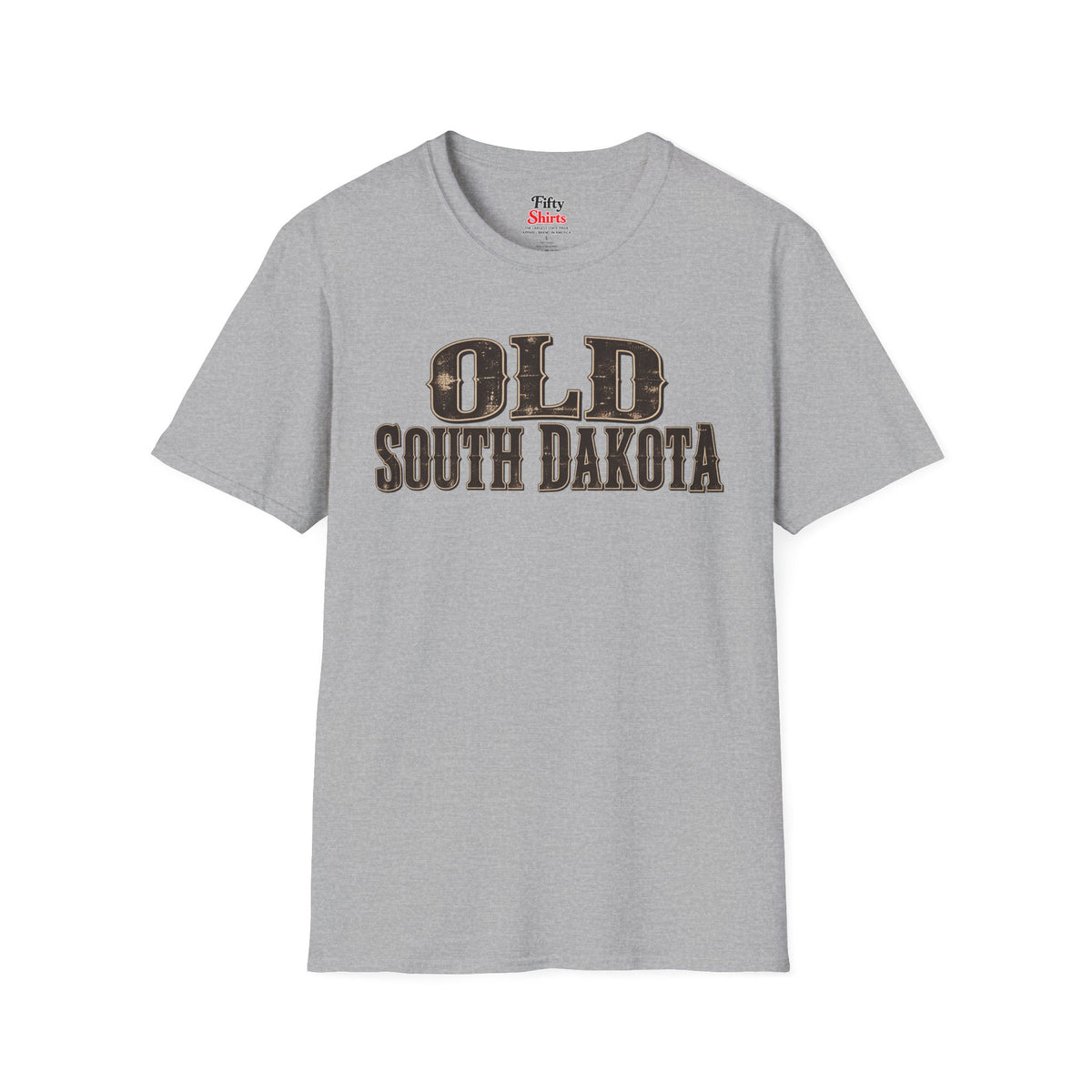 Old South Dakota Unisex Softstyle T Shirt State Name Graphic Tee
