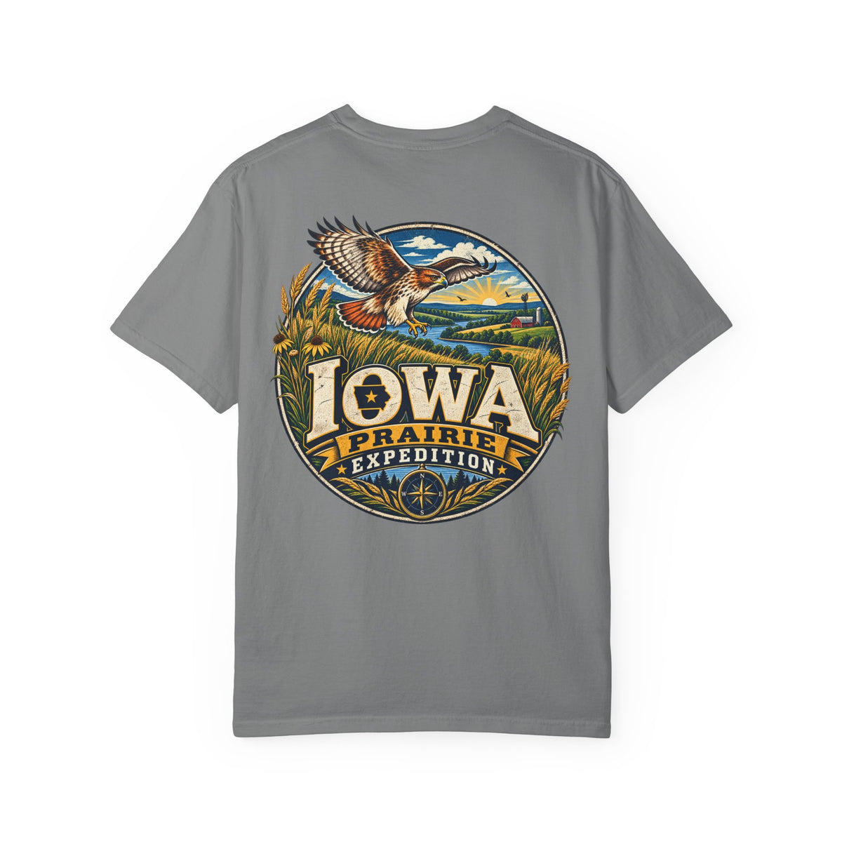 Iowa Prairie Expedition Unisex Comfort Color 1717 Streetwear Graphic Tee