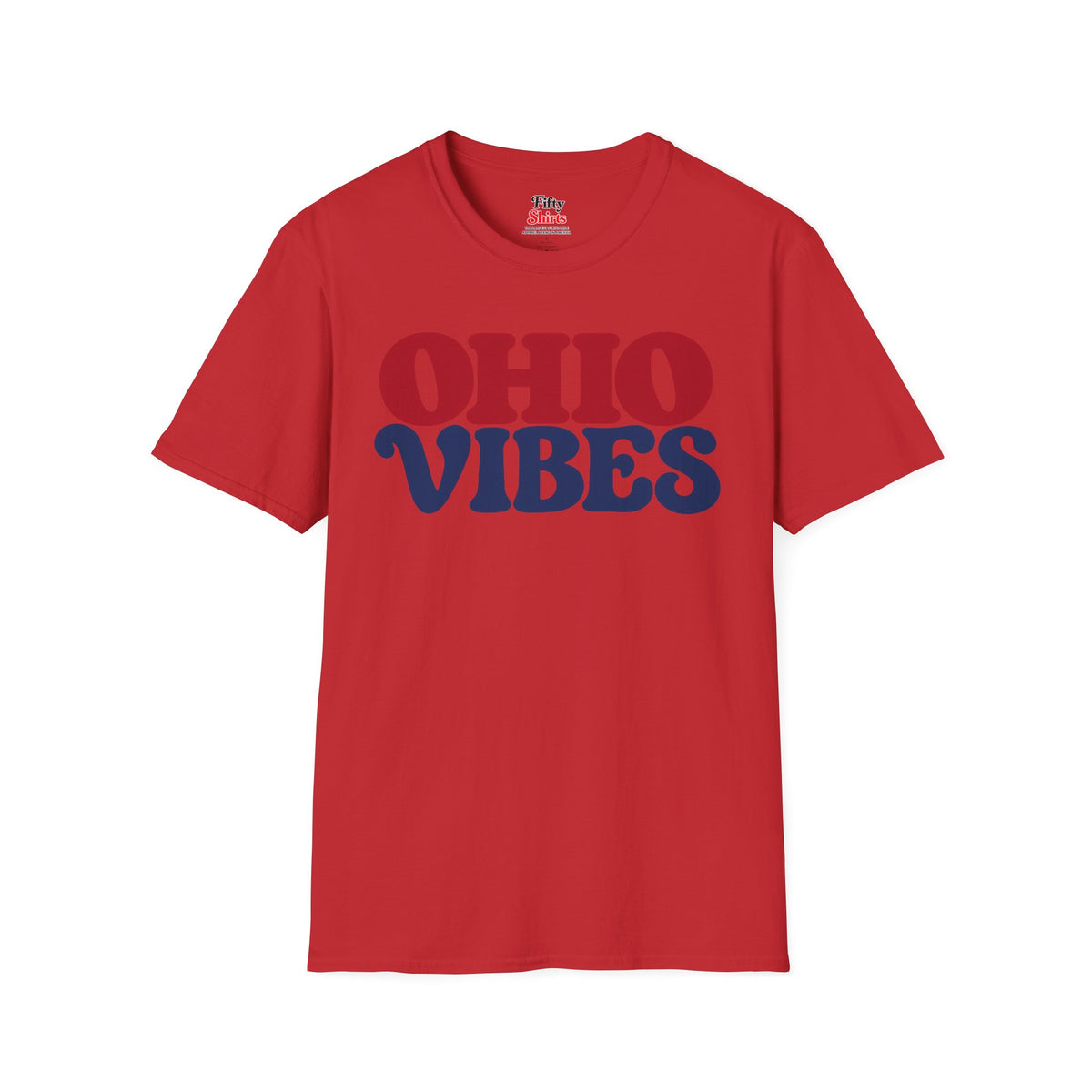 Ohio Vibes Unisex Softstyle T Shirt State Name Graphic Tee