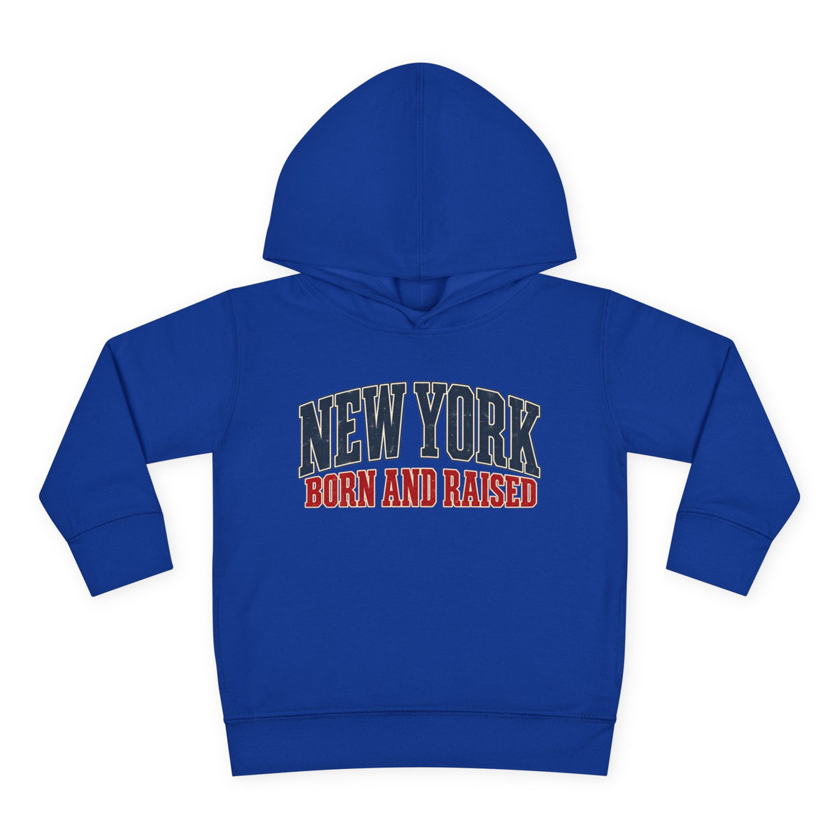 New York Born and Raised Classic Heritage Unisex Toddler Pullover Fleece Hoodie Graphic