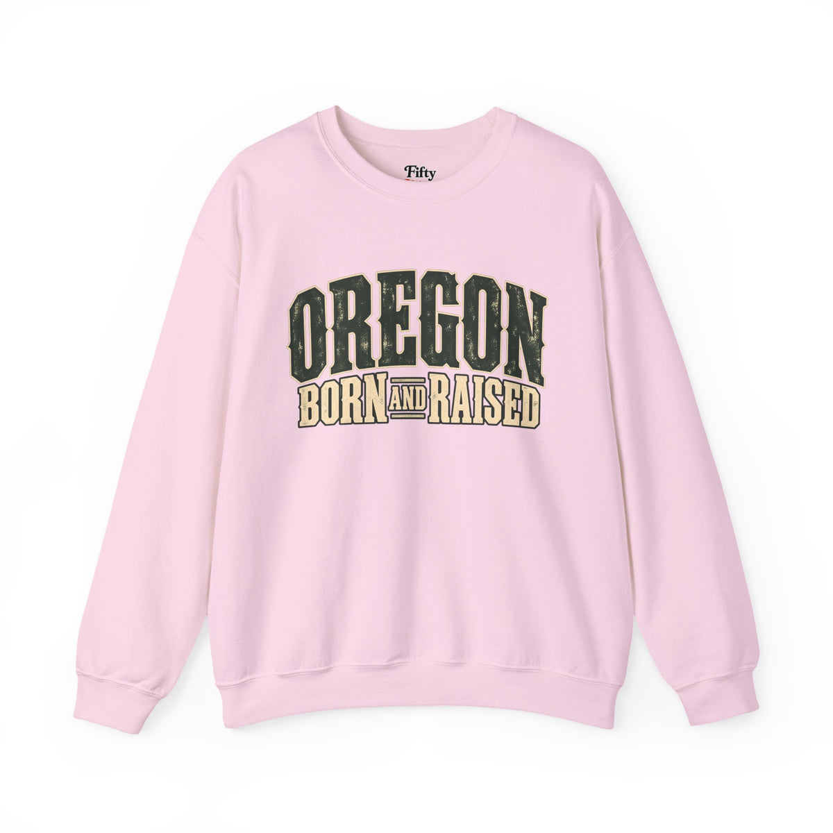 Oregon Born and Raised Vintage PNW Heritage Unisex Sweatshirt Graphic