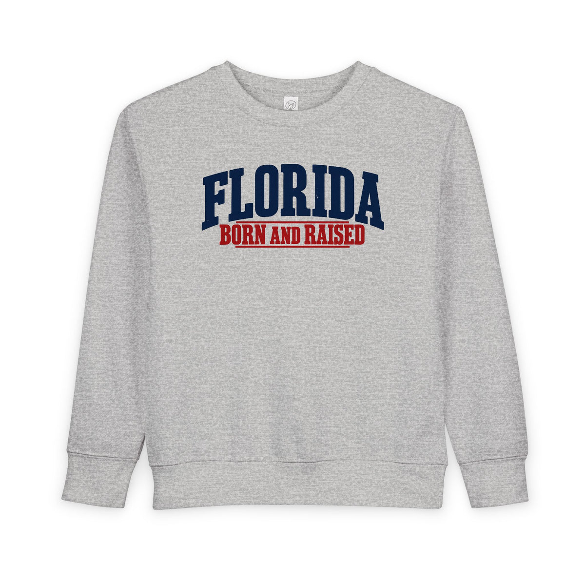 Florida Born and Raised Classic Americana Unisex Toddler Sweatshirt