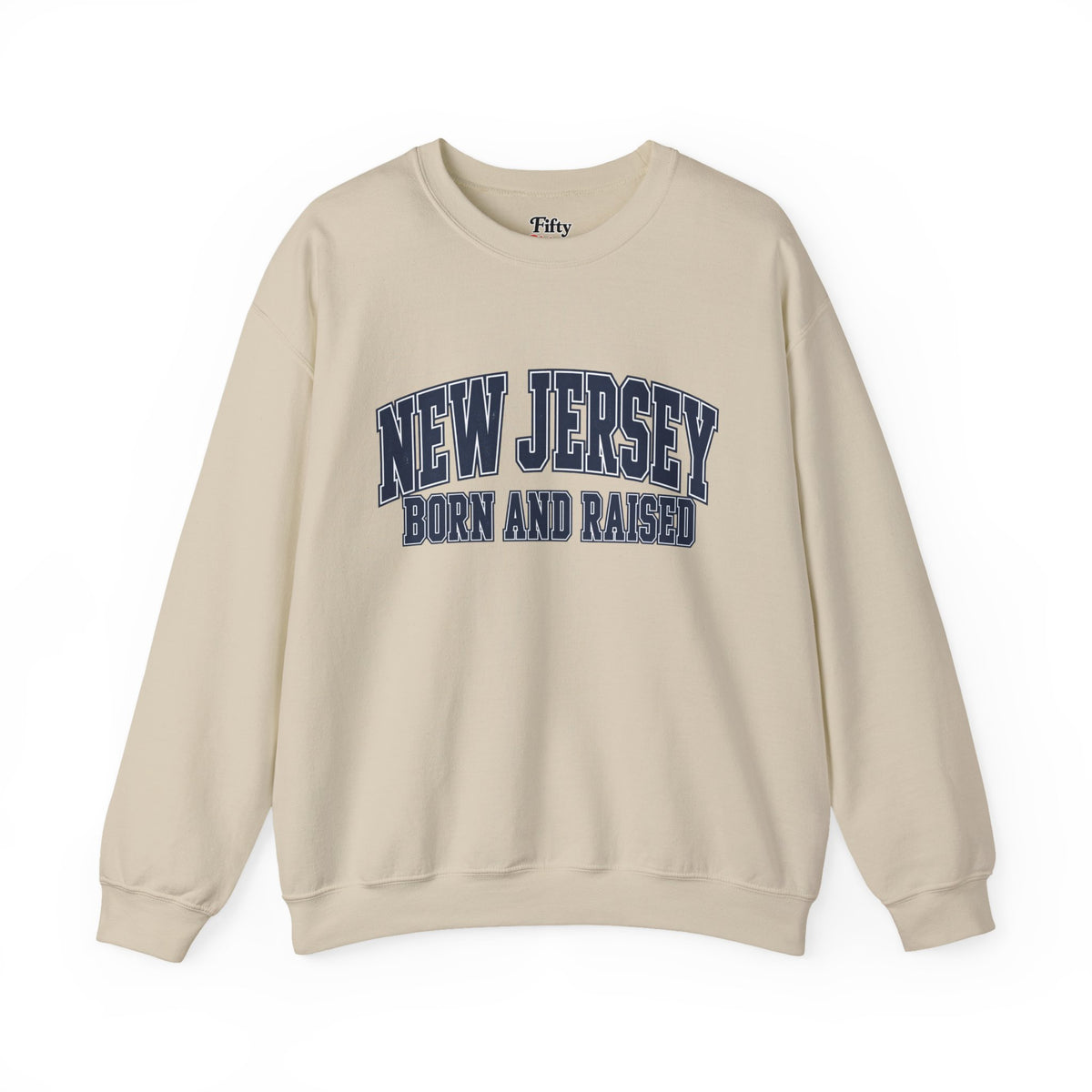 New Jersey Born and Raised Premium Collegiate Unisex Sweatshirt Graphic