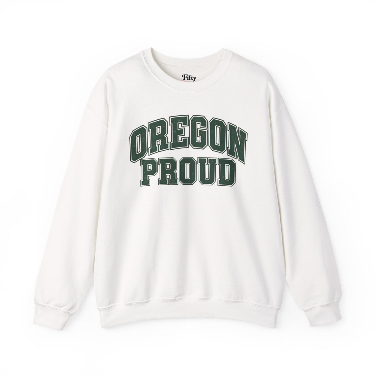 Oregon Proud Unisex Crewneck Sweatshirt State Name Graphic