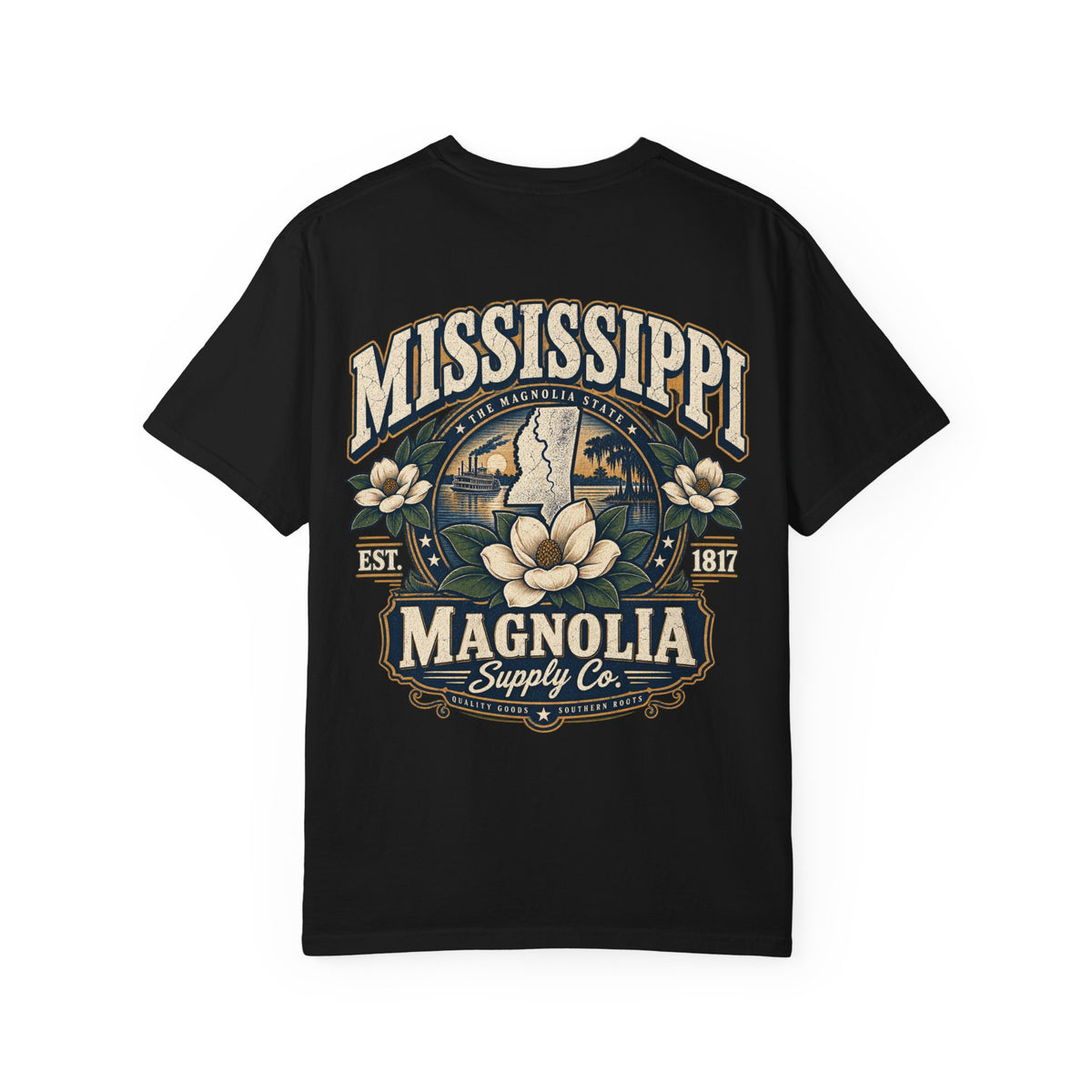 Mississippi Magnolia Supply Co. Unisex Comfort Color 1717 Streetwear Graphic Tee