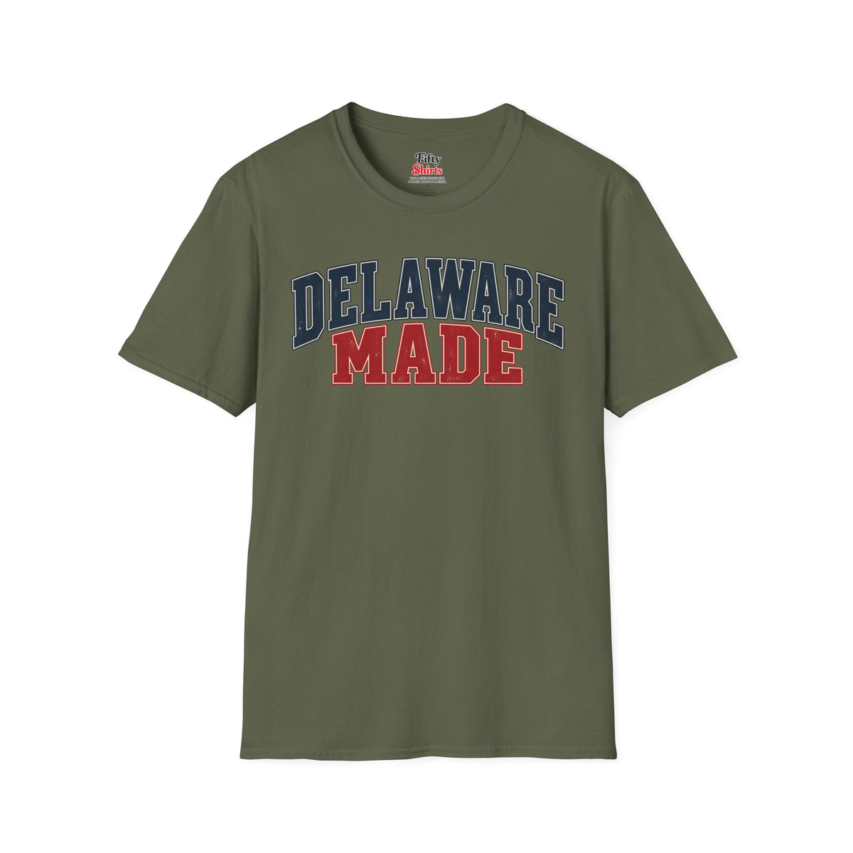 Delaware Made Unisex Softstyle T Shirt State Name Graphic Tee