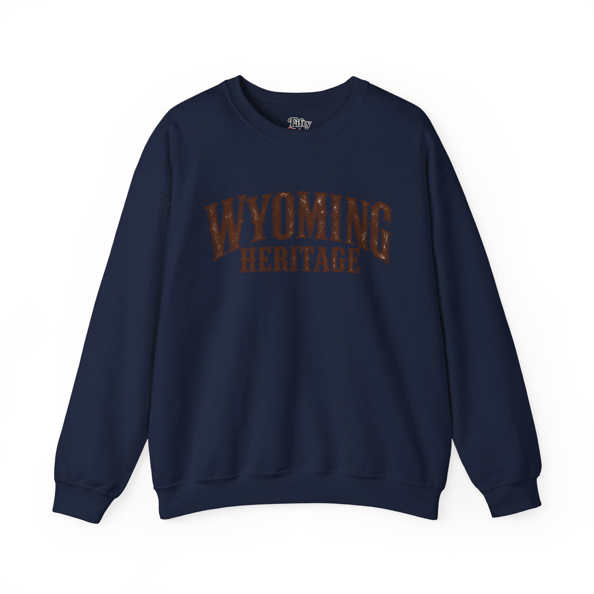 Wyoming Heritage Unisex Crewneck Sweatshirt State Name Graphic