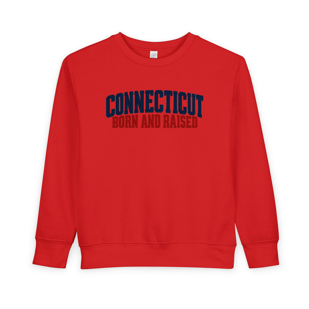 Connecticut Born and Raised Bold Workwear Heritage Unisex Toddler Sweatshirt