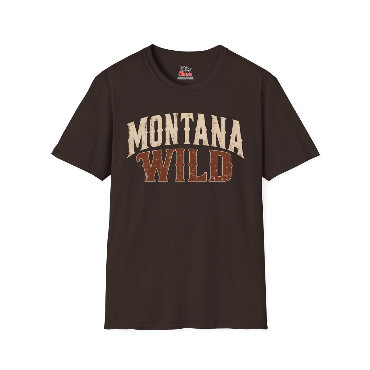 Montana Wild Unisex Softstyle T Shirt State Name Graphic Tee