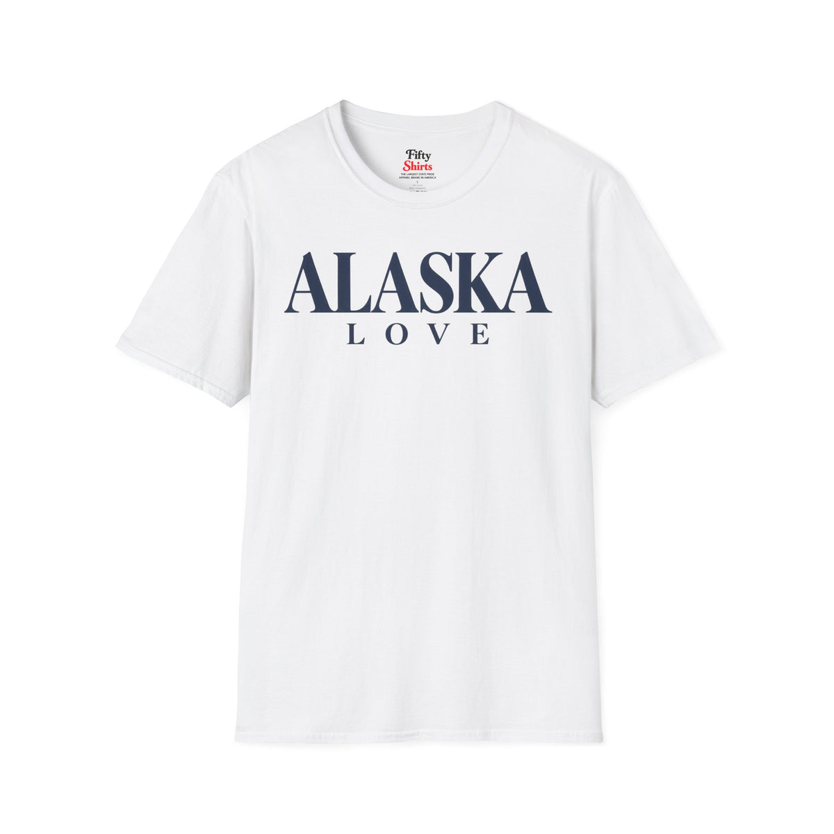 Alaska Love Unisex Softstyle T Shirt State Name Graphic Tee