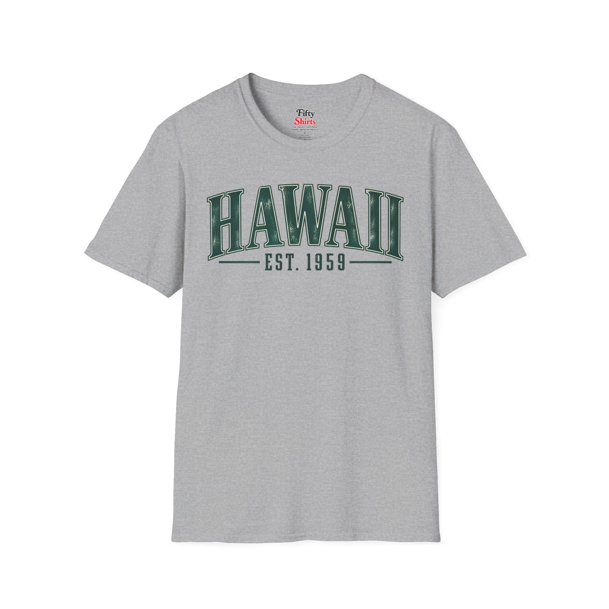 Hawaii Est 1959 Unisex Softstyle T Shirt State Name Graphic Tee