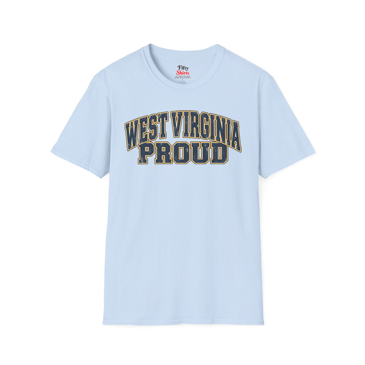 West Virginia Proud Unisex Softstyle T Shirt State Name Graphic Tee