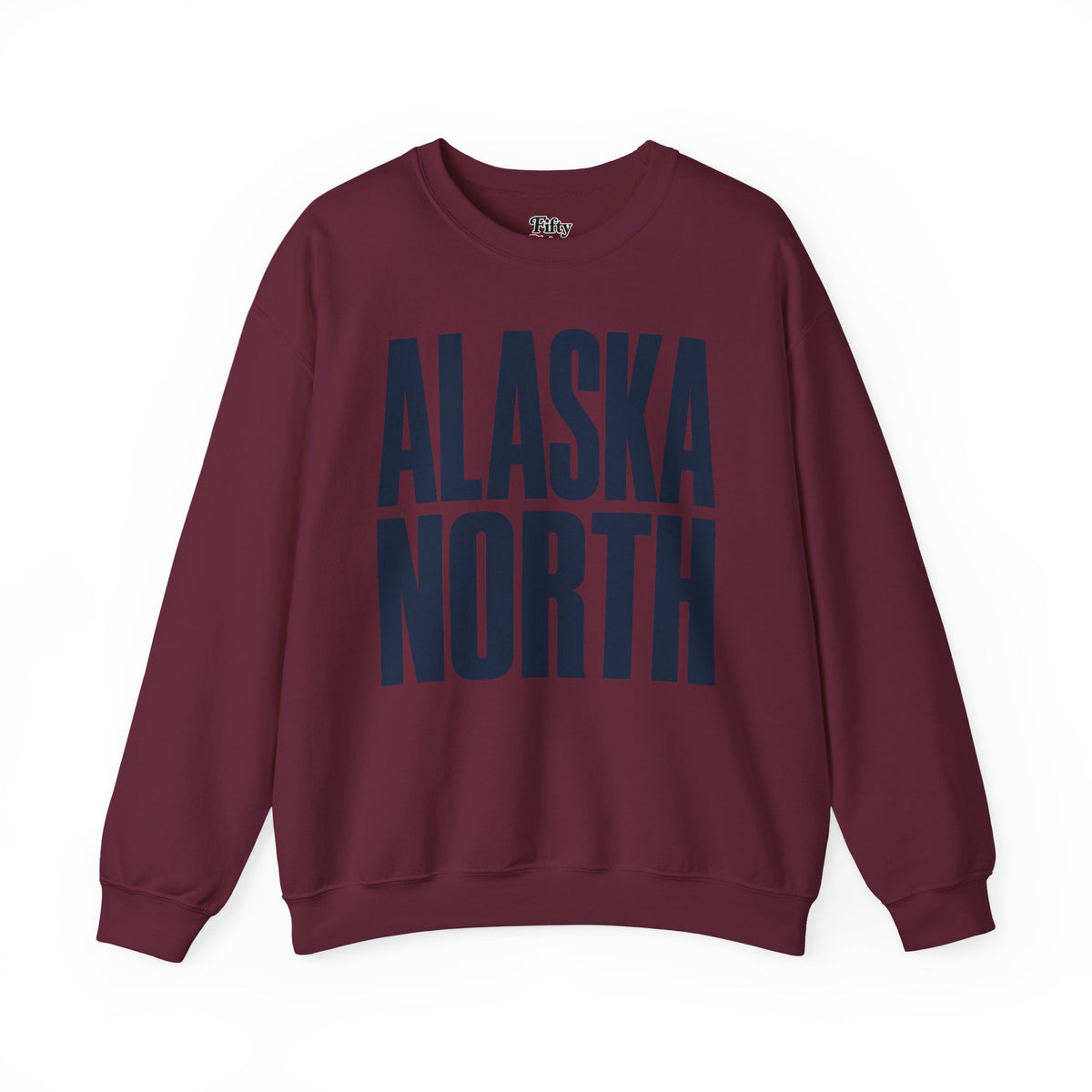 Alaska North Unisex Crewneck Sweatshirt State Name Graphic